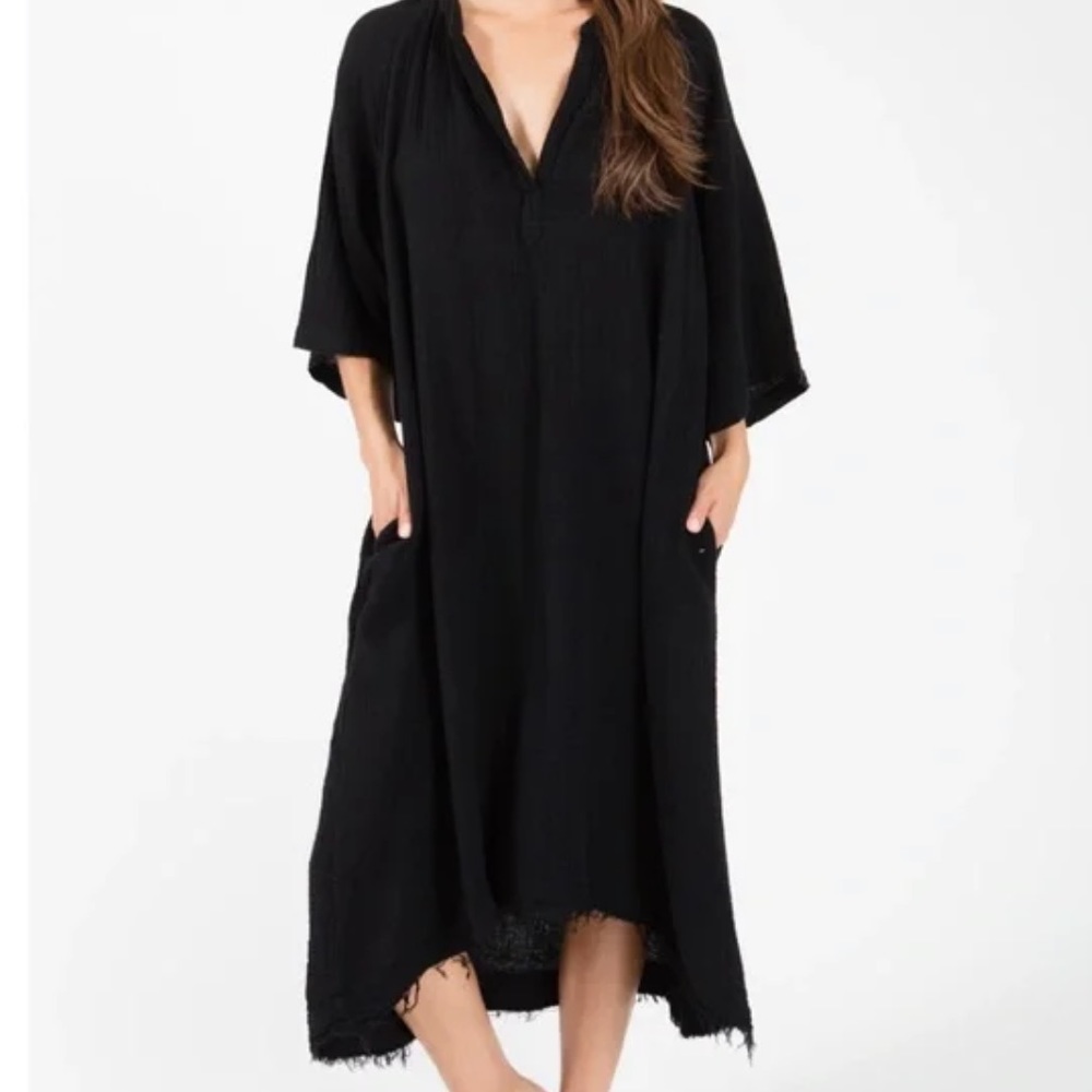 Elegant Black Kaftan Dress
